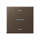 JUNG BT A 17101 P MO HOME dimmerknop 1-voudig met pijlsymbolen A-range mokka