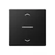 JUNG BT A 17101 P SWM HOME dimmerknop 1-voudig met pijlsymbolen A-range grafietzwart mat
