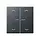 JUNG BT A 17102 BF P ANM HOME dimmerknop 2-voudig met pijlsymbolen A-range antraciet mat