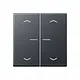 JUNG BT A 17102 BF P ANM HOME dimmerknop 2-voudig met pijlsymbolen A-range antraciet mat