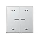 JUNG BT A 17102 P AL HOME dimmerknop 2-voudig met pijlsymbolen A-range aluminium