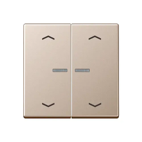 JUNG BT A 17102 P CH HOME dimmerknop 2-voudig met pijlsymbolen A-range champagne