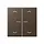 JUNG BT A 17102 P MO HOME dimmerknop 2-voudig met pijlsymbolen A-range mokka