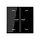JUNG BT A 17102 P SW HOME dimmerknop 2-voudig met pijlsymbolen A-range zwart