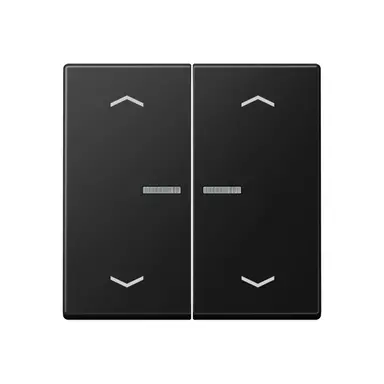 JUNG BT A 17102 P SWM HOME dimmerknop 2-voudig met pijlsymbolen A-range grafietzwart mat