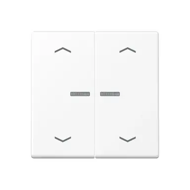 JUNG BT A 17102 P WWM HOME dimmerknop 2-voudig met pijlsymbolen A-range sneeuwwit mat