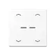 JUNG BT A 17102 P WWM HOME dimmerknop 2-voudig met pijlsymbolen A-range sneeuwwit mat