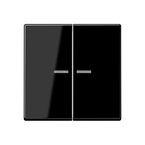 JUNG BT A 17102 SW HOME dimmerknop 2-voudig A-range zwart glans