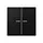 JUNG BT A 17102 SWM HOME dimmerknop 2-voudig A-range grafietzwart mat