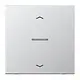 JUNG BT AL 17101 P HOME dimmerknop 1-voudig met pijlsymbolen LS990 aluminium