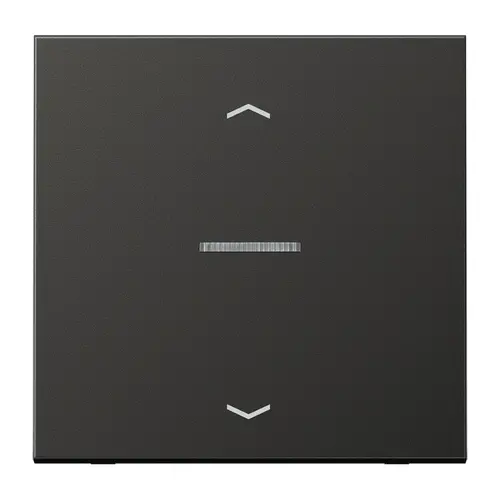 JUNG BT AL 17101 P AN HOME dimmerknop 1-voudig met pijlsymbolen LS990 antraciet gelakt aluminium