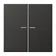 JUNG BT AL 17102 AN HOME dimmerknop 2-voudig LS990 antraciet gelakt aluminium