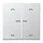 JUNG BT AL 17102 P HOME dimmerknop 2-voudig met pijlsymbolen LS990 aluminium