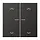 JUNG BT AL 17102 P AN HOME dimmerknop 2-voudig met pijlsymbolen LS990 antraciet gelakt aluminium