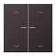 JUNG BT AL 17102 P D HOME dimmerknop 2-voudig met pijlsymbolen LS990 dark gelakt aluminium