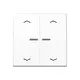 JUNG BT AS 17102 P WW HOME dimmerknop 2-voudig met pijlsymbolen AS500 alpine wit