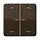 JUNG BT CD 17102 P BR HOME dimmerknop 2-voudig met pijlsymbolen CD500 bruin