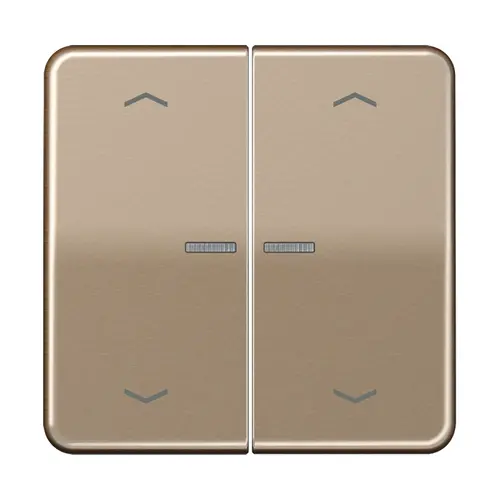 JUNG BT CD 17102 P GB HOME dimmerknop 2-voudig met pijlsymbolen CD500 goud brons