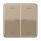 JUNG BT CD 17102 P GB HOME dimmerknop 2-voudig met pijlsymbolen CD500 goud brons