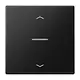 JUNG BT LS 17101 P SWM HOME dimmerknop 1-voudig met pijlsymbolen LS990 grafietzwart mat