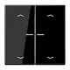 JUNG BT LS 17102 P SW HOME dimmerknop 2-voudig met pijlsymbolen LS990 zwart