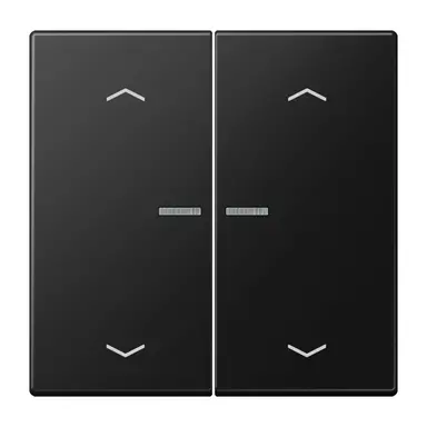 JUNG BT LS 17102 P SWM HOME dimmerknop 2-voudig met pijlsymbolen LS990 grafietzwart mat