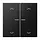 JUNG BT LS 17102 P SWM HOME dimmerknop 2-voudig met pijlsymbolen LS990 grafietzwart mat
