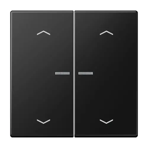 JUNG BT LS 17102 P SWM HOME dimmerknop 2-voudig met pijlsymbolen LS990 grafietzwart mat