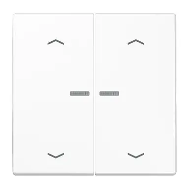 JUNG BT LS 17102 P WW HOME dimmerknop 2-voudig met pijlsymbolen LS990 alpine wit