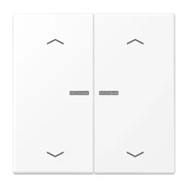 JUNG BT LS 17102 P WWM HOME dimmerknop 2-voudig met pijlsymbolen LS990 sneeuwwit mat