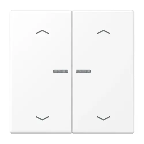 JUNG BT LS 17102 P WWM HOME dimmerknop 2-voudig met pijlsymbolen LS990 sneeuwwit mat