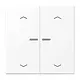 JUNG BT LS 17102 P WWM HOME dimmerknop 2-voudig met pijlsymbolen LS990 sneeuwwit mat