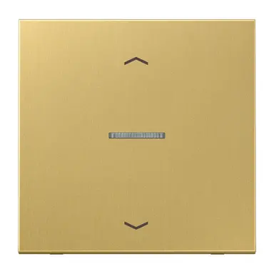 JUNG BT ME 17101 P C HOME dimmerknop 1-voudig met pijlsymbolen LS990 messing klassiek
