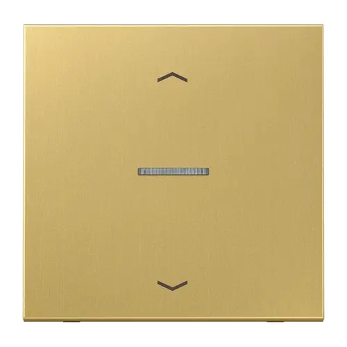 JUNG BT ME 17101 P C HOME dimmerknop 1-voudig met pijlsymbolen LS990 messing klassiek