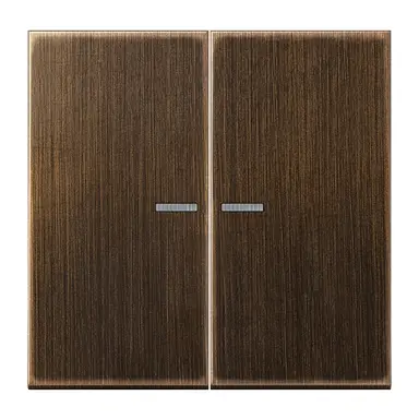 JUNG BT ME 17102 AT HOME dimmerknop 2-voudig LS990 messing antiek
