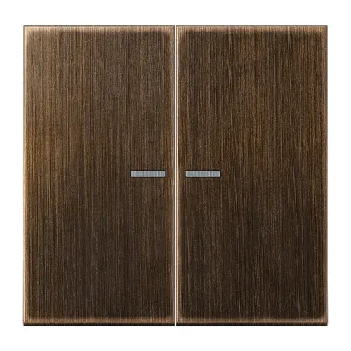 JUNG BT ME 17102 AT HOME dimmerknop 2-voudig LS990 messing antiek