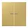 JUNG BT ME 17102 C HOME dimmerknop 2-voudig LS990 messing klassiek