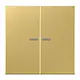 JUNG BT ME 17102 C HOME dimmerknop 2-voudig LS990 messing klassiek