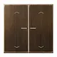 JUNG BT ME 17102 P AT HOME dimmerknop 2-voudig met pijlsymbolen LS990 messing antiek