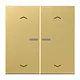 JUNG BT  ME 17102 P C HOME dimmerknop 2-voudig met pijlsymbolen LS990 messing klassiek