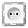 JUNG A 1510 N WW wandcontactdoos zonder randaarde A-range alpine wit