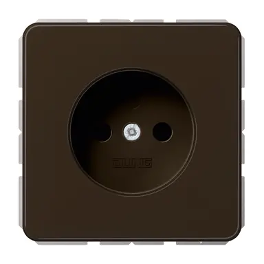 JUNG CD 1510 N BR wandcontactdoos zonder randaarde CD500 bruin