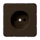JUNG CD 1510 N BR wandcontactdoos zonder randaarde CD500 bruin