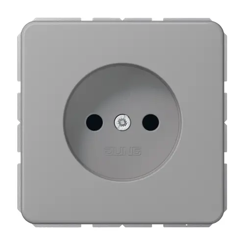 JUNG CD 1510 N GR wandcontactdoos zonder randaarde CD500 grijs