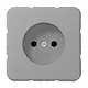 JUNG CD 1510 N GR wandcontactdoos zonder randaarde CD500 grijs