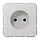 JUNG CD 1510 N LG wandcontactdoos zonder randaarde CD500 lichtgrijs