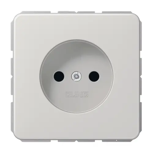JUNG CD 1510 N LG wandcontactdoos zonder randaarde CD500 lichtgrijs