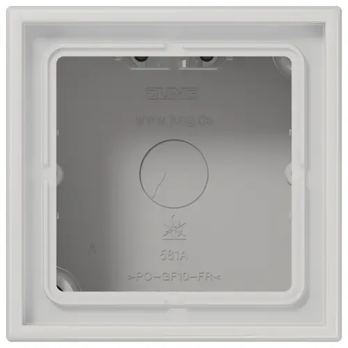JUNG LS 581 A LG opbouwbak 1-voudig LS990 lichtgrijs