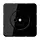 JUNG CD 1510 N SW wandcontactdoos zonder randaarde CD500 zwart