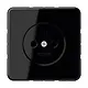 JUNG CD 1510 N SW wandcontactdoos zonder randaarde CD500 zwart glans
